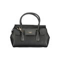 Twinset Nero polyurethane women's handbag with sleek design and top handle, featuring stylish detailing and a modern look.