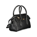 Twinset Nero polyurethane women's handbag with sleek design and shoulder strap, stylish accessory for everyday use.