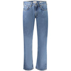 Guess Jeans men's blue cotton jeans with classic five-pocket design and straight fit.