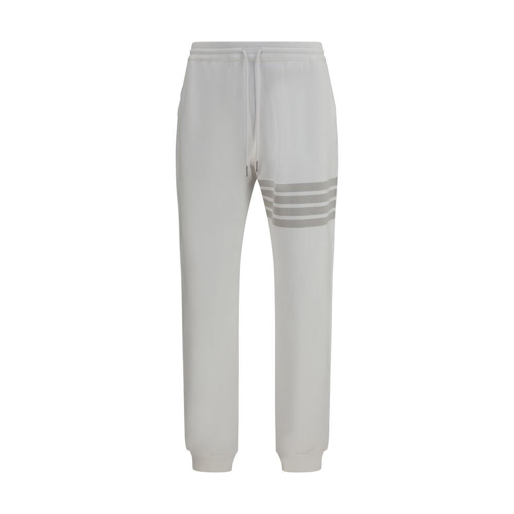 Thom Browne White Cotton Joggers Workout Pants Thom Browne