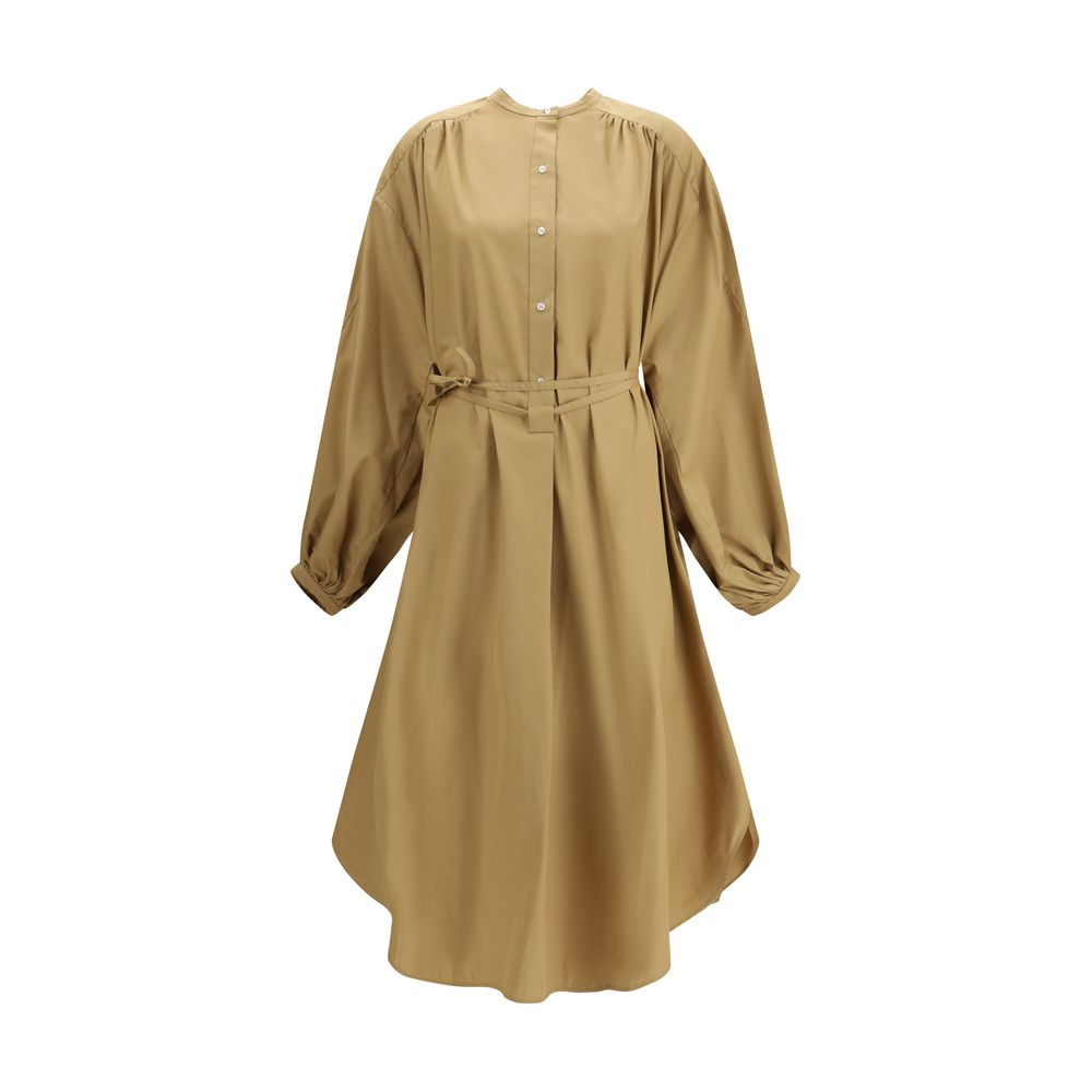 Loulou De Saison Beige Cotton Casual Dress Loulou De Saison