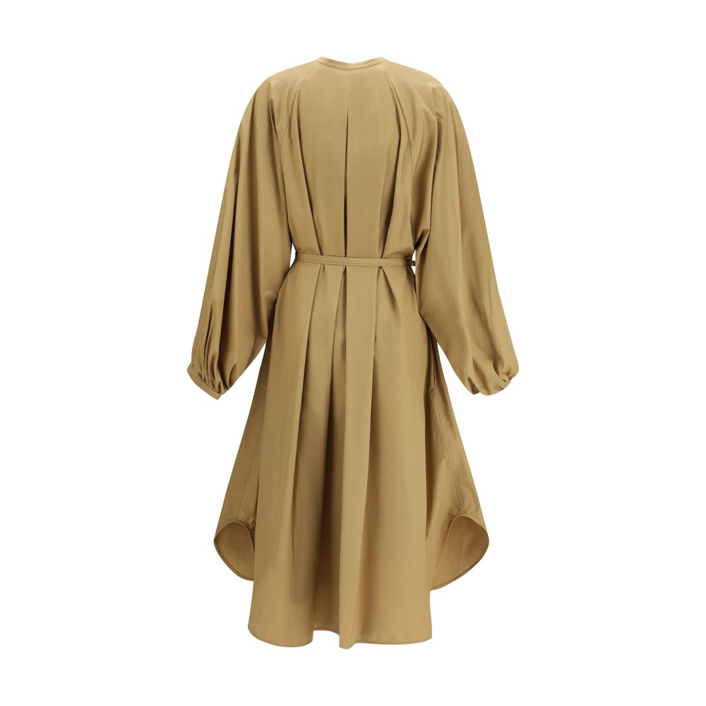 Loulou De Saison Beige Cotton Casual Dress Loulou De Saison