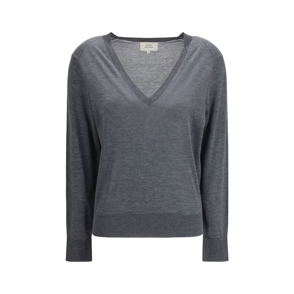 Loulou De Saison Gray Cashmere Cashmere Sweater Loulou De Saison