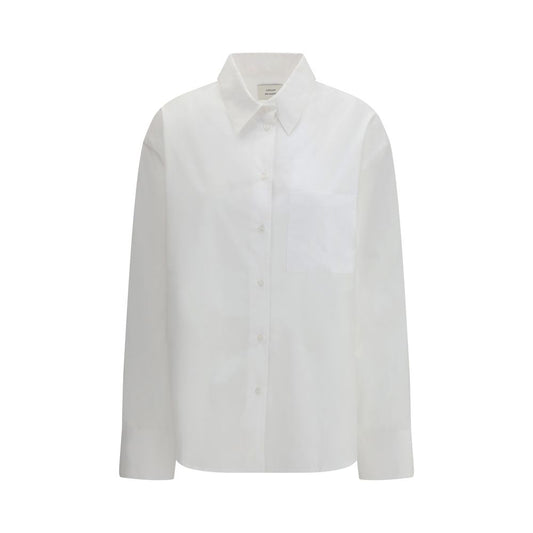 Loulou De Saison White Cotton Dress Shirt Loulou De Saison