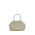 Beige THEMOIRè polyethylene shoulder bag with sleek design and adjustable strap, perfect for casual and everyday use.