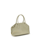 Beige polyethylene shoulder bag from THEMOIRè with adjustable strap and modern design, suitable for everyday use.