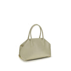 Beige polyethylene shoulder bag by THEMOIRè with sleek design and adjustable strap, ideal for casual and everyday use.