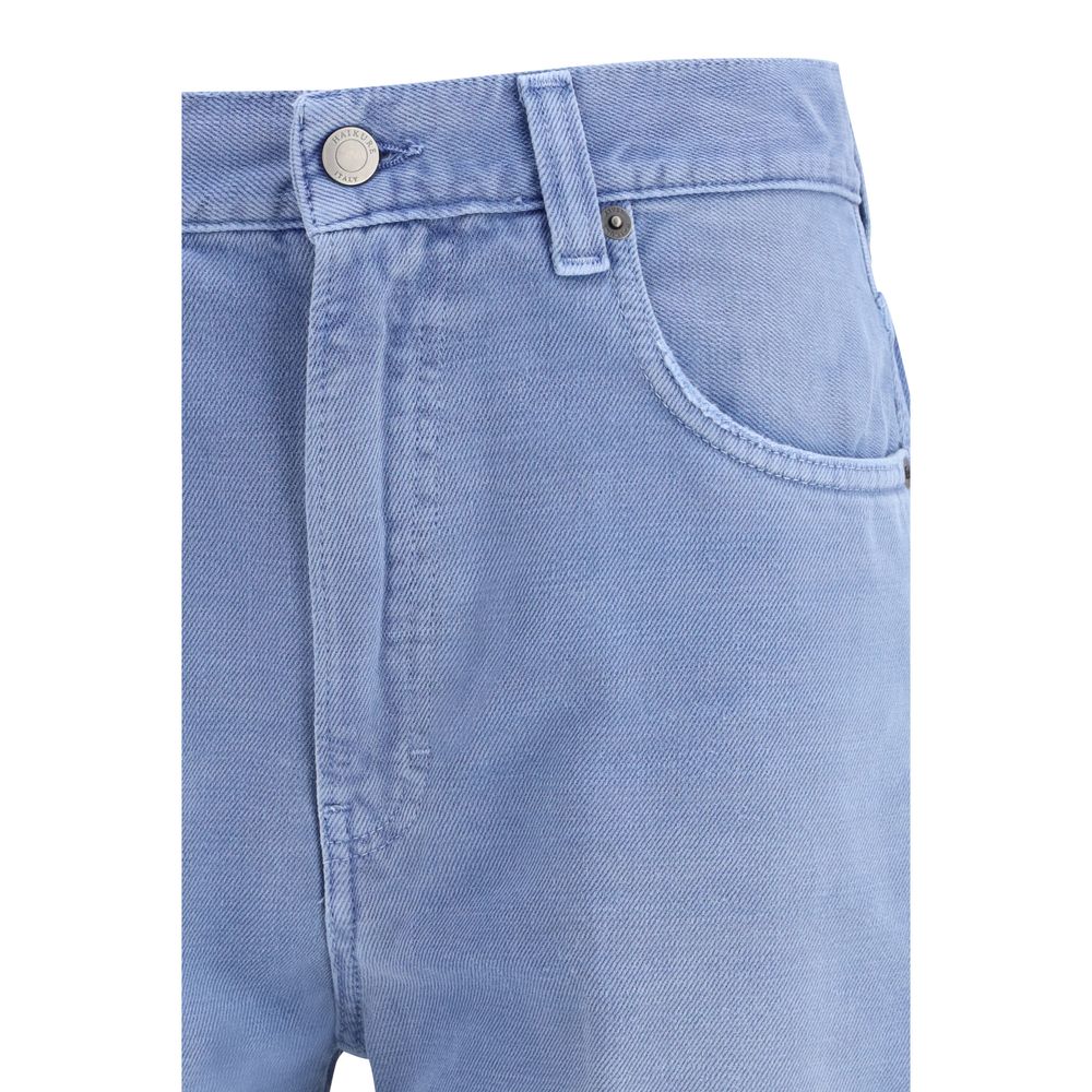 Haikure Light Blue Cotton Relaxed Fit Jeans Haikure