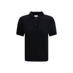 Allude Black Cashmere Polo Shirt