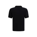 Allude Black Cashmere Polo Shirt
