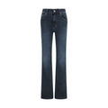 Haikure Blue Cotton Flared Jeans Haikure
