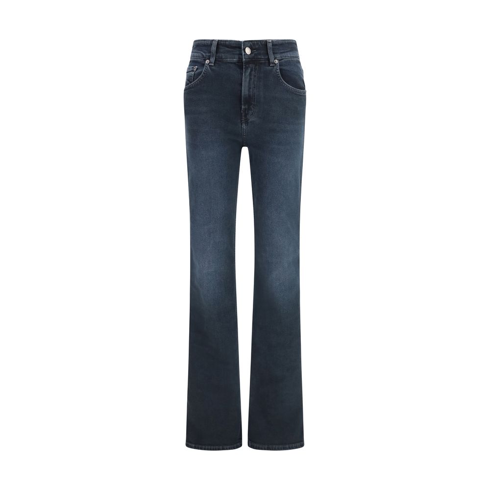 Haikure Blue Cotton Flared Jeans Haikure
