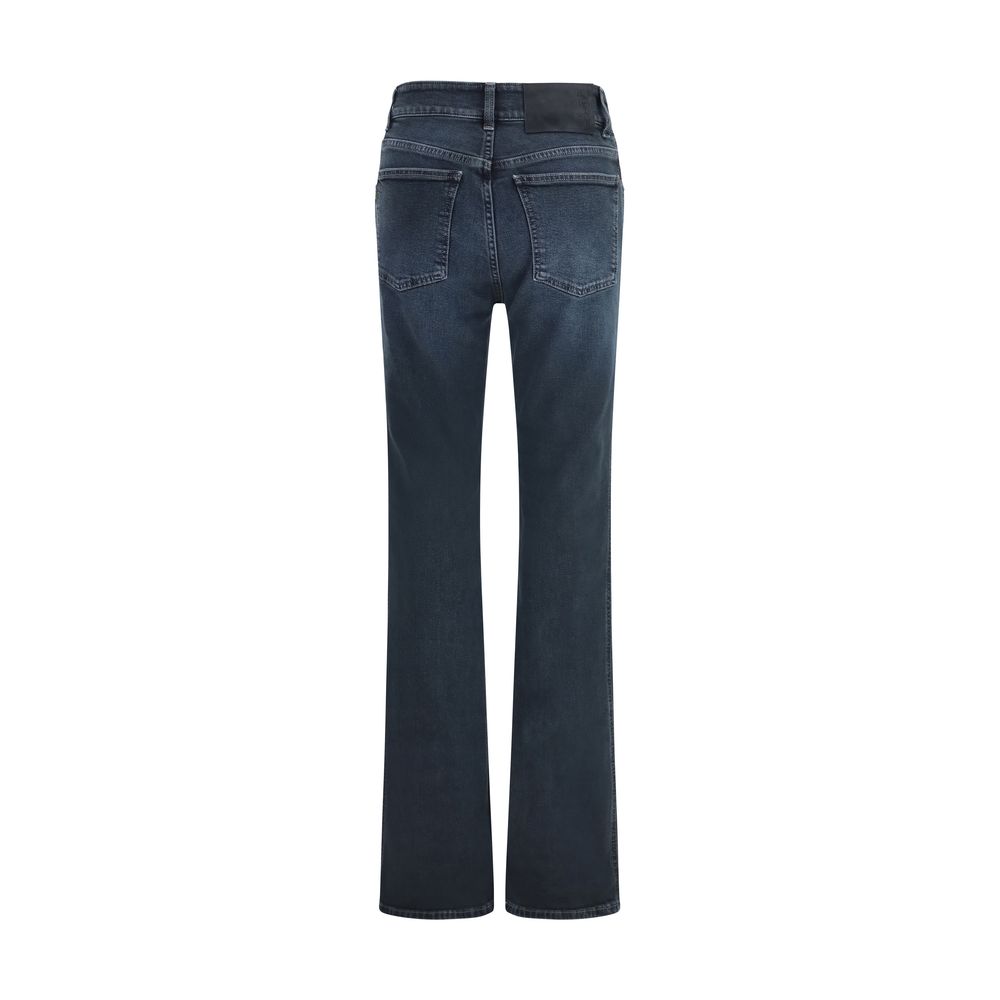 Haikure Blue Cotton Flared Jeans Haikure