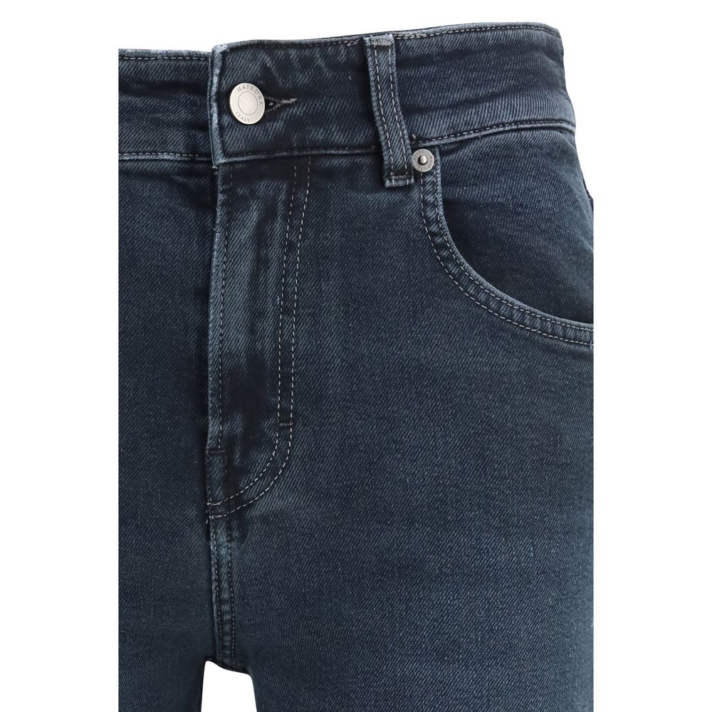 Haikure Blue Cotton Flared Jeans Haikure