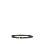 Saint Laurent Black Calf Leather Bos Taurus Regular Belt Saint Laurent