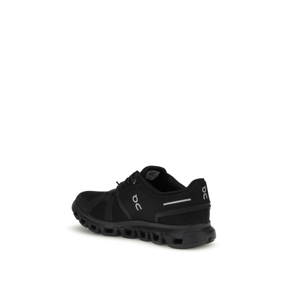 ON Black Polyurethane Athletic Sneakers ON