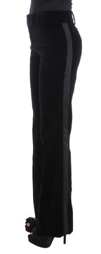 Ermanno Scervino Black Viscose Pants Ermanno Scervino