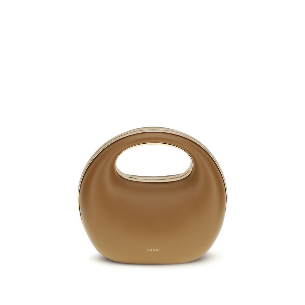 Sacai Brown Calf Leather Bos Taurus Handbag Sacai