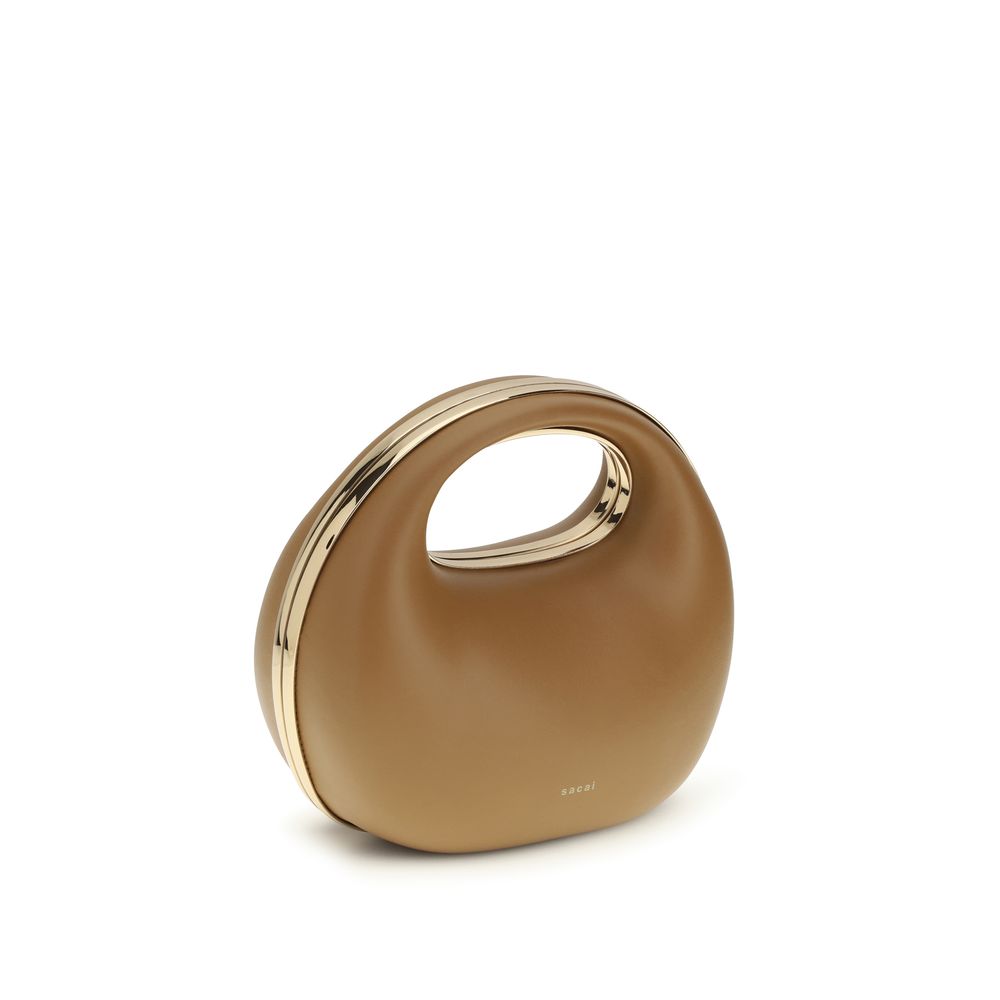 Sacai Brown Calf Leather Bos Taurus Handbag Sacai