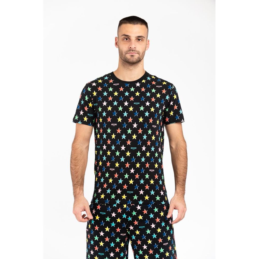 Moschino Black Cotton T-Shirt - Eljoys Fashion 
