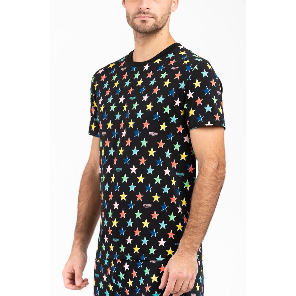 Moschino Black Cotton T-Shirt - Eljoys Fashion 
