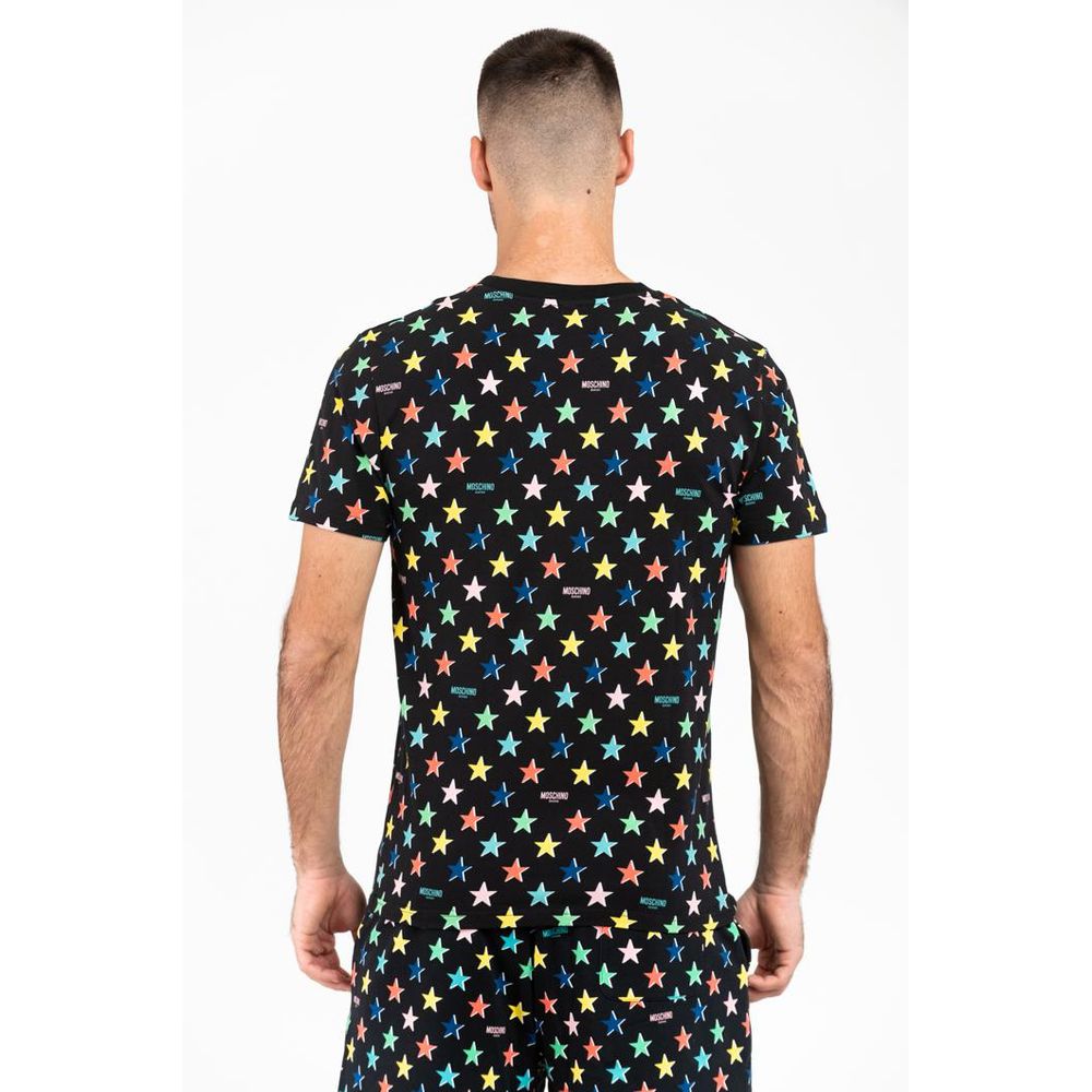 Moschino Black Cotton T-Shirt - Eljoys Fashion 