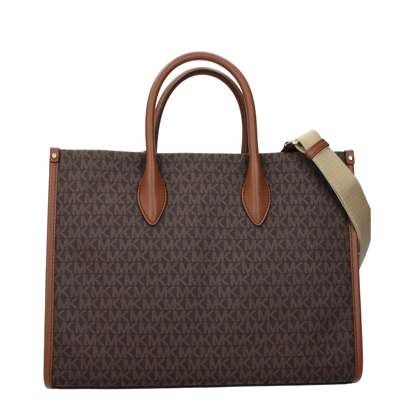 Michael Kors Brown Fabric Handbag Michael Kors