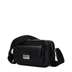 Black leather Michael Kors crossbody bag with gold-tone hardware and adjustable strap, stylish and compact for everyday use.