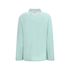 Guest in Residence Blue Cashmere Dress Shirt Guest in Residence
