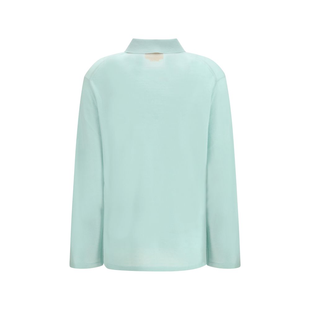 Guest in Residence Blue Cashmere Dress Shirt Guest in Residence