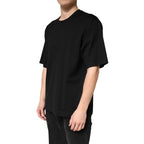 Dolce & Gabbana Black Cotton Crewneck Short Sleeve T-Shirt - Eljoys Fashion 