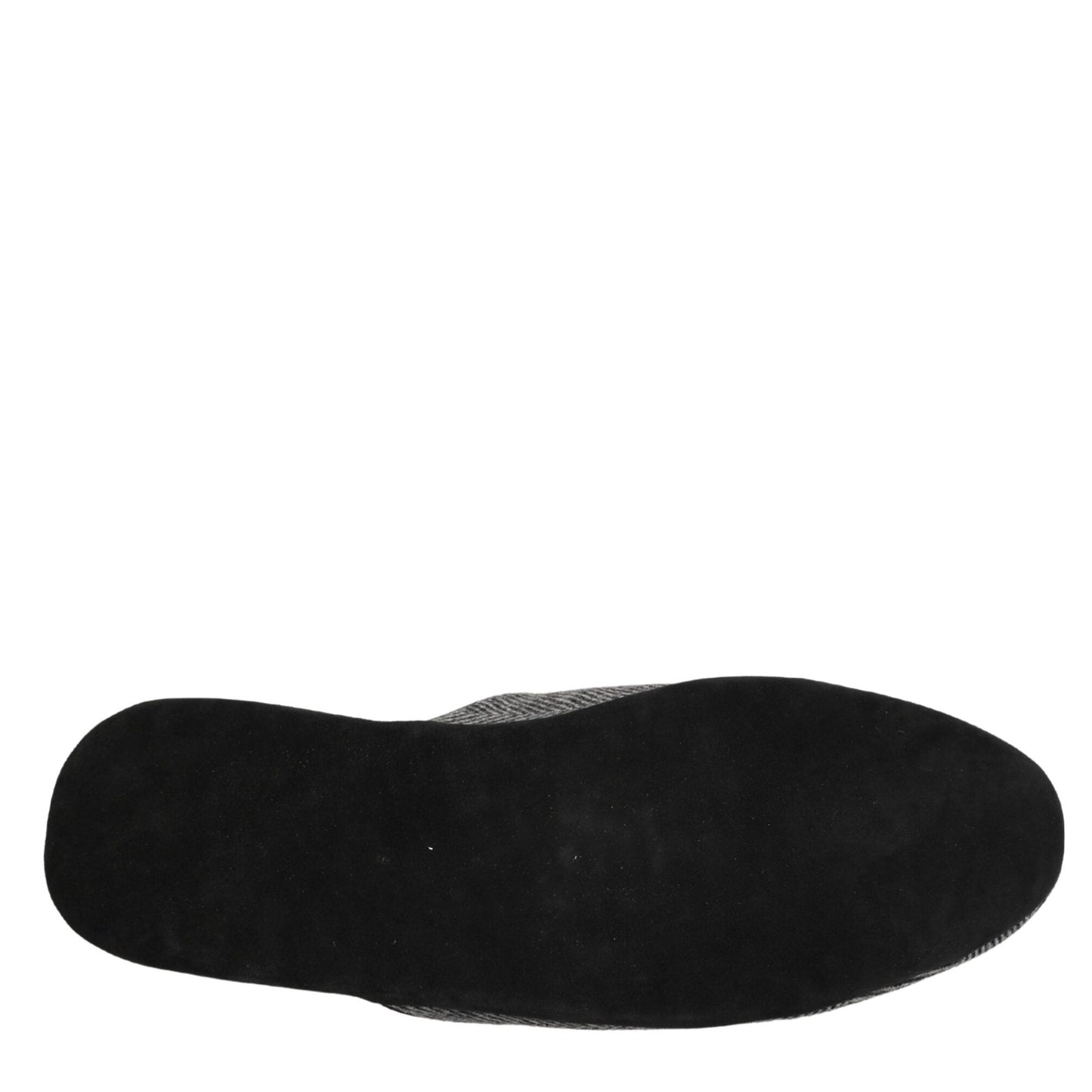 Dolce & Gabbana Grey Herringbone Cashmere Red Slippers Shoes