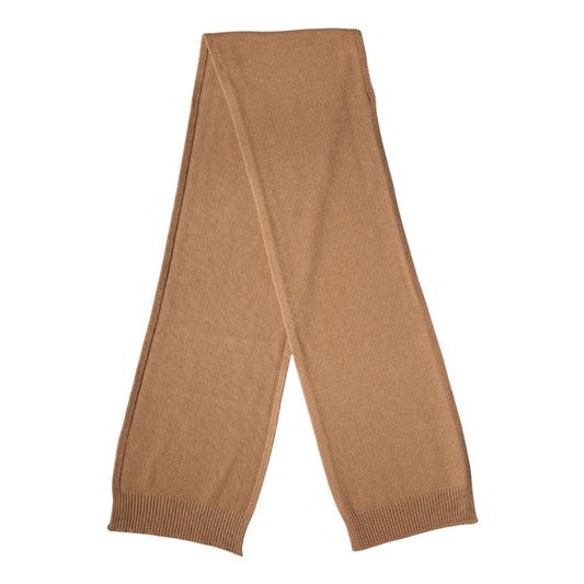 Dolce & Gabbana Brown Cashmere Knitted Foulard 207cm x 29cm Men Scarf