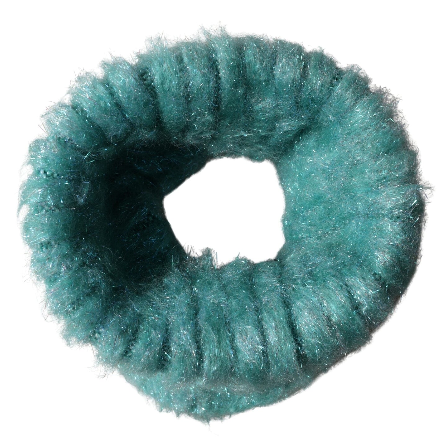 Dolce & Gabbana Teal Mohair Wool Knitted Wrap Shawl 62cm x 32.5cm Scarf