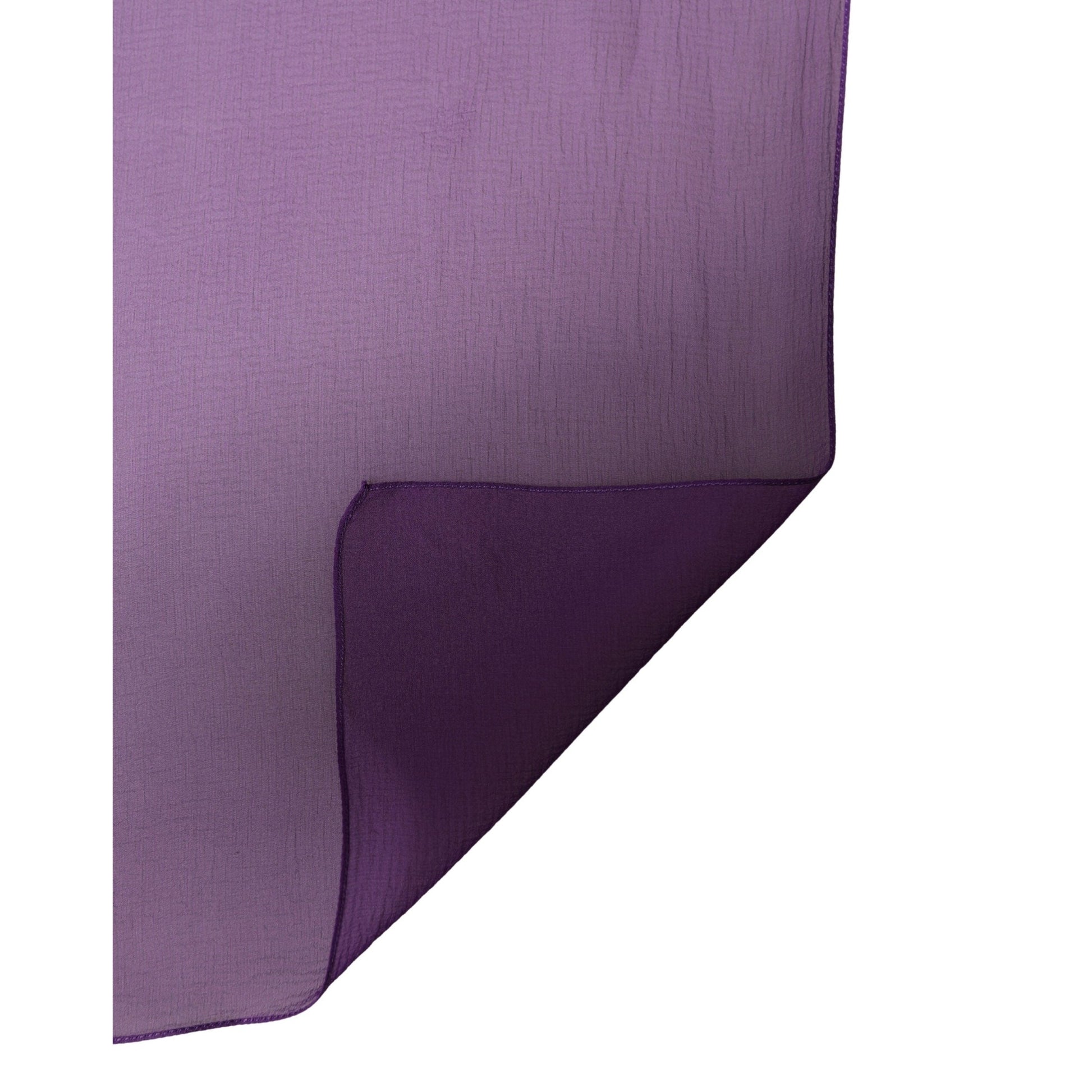 Dolce & Gabbana Purple Silk Neck Wrap Shawl Stole 200cm x 134cm Scarf