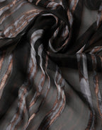 Dolce & Gabbana Black Stripes Silk Wrap Shawl Stole 193cm x 131cm Scarf - Eljoys Fashion 