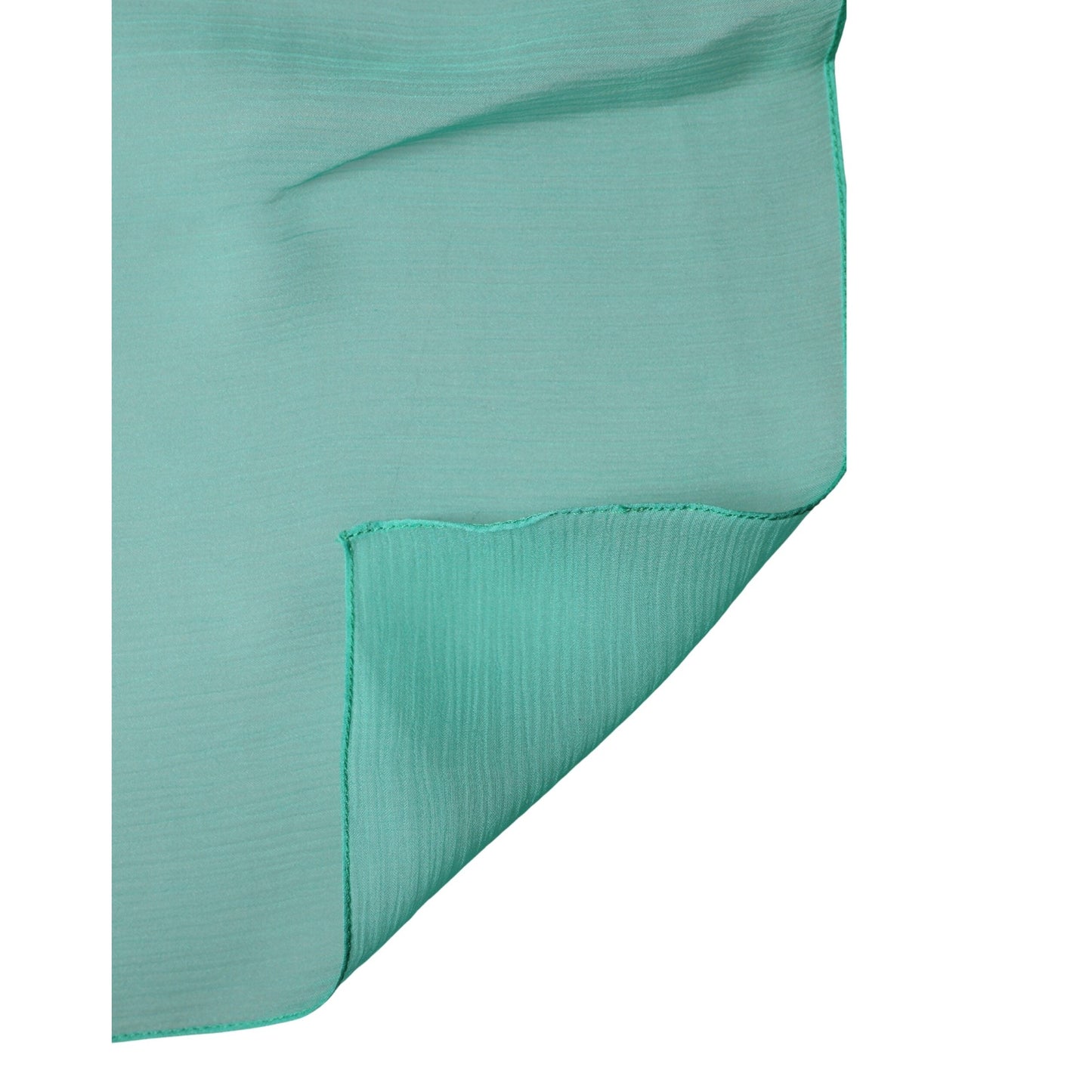 Dolce & Gabbana Light Green Silk Neck Wrap Foulard 131cm x 126.5cm Scarf