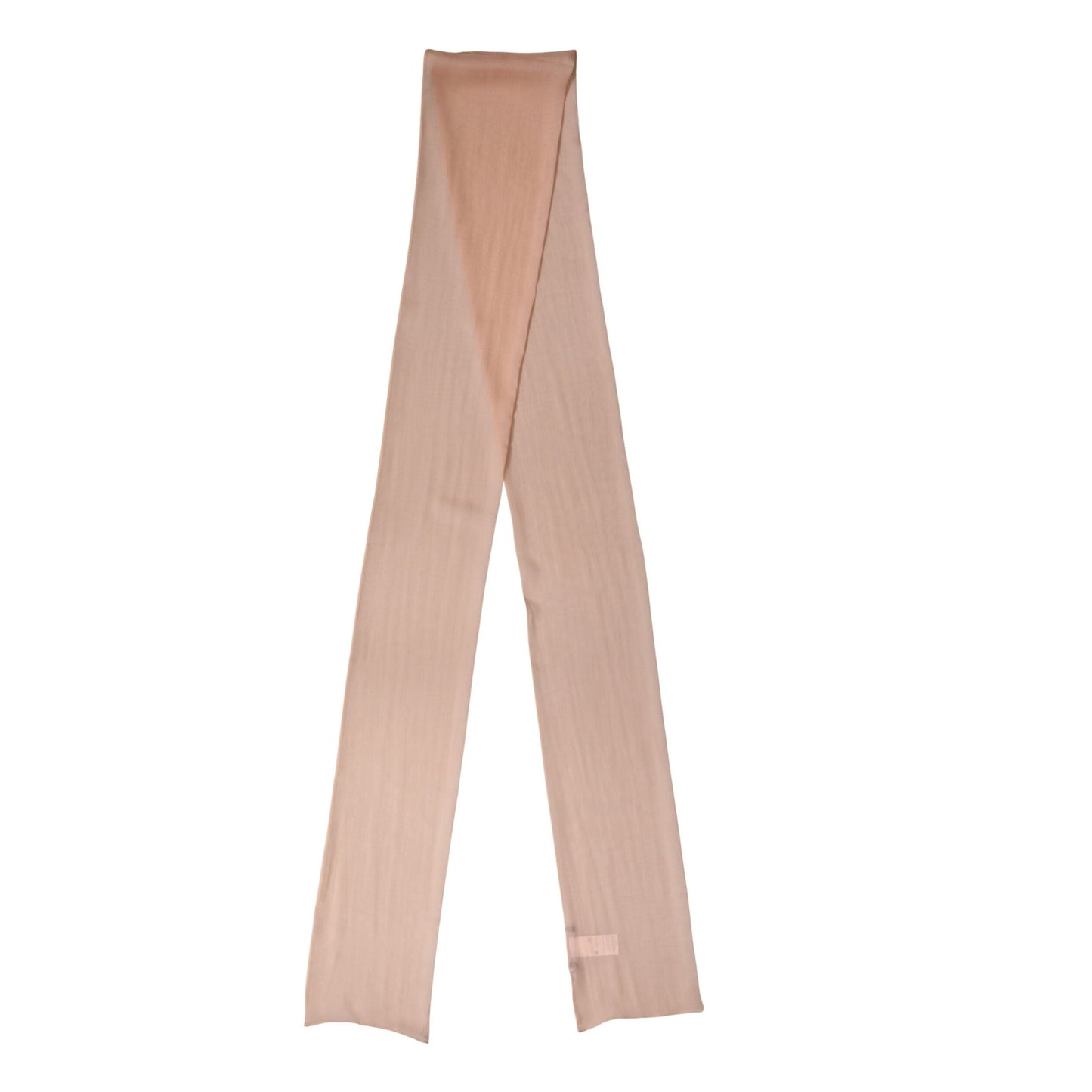 Dolce & Gabbana Light Pink Silk Sash Wrap Foulard 291cm x 19cm Scarf