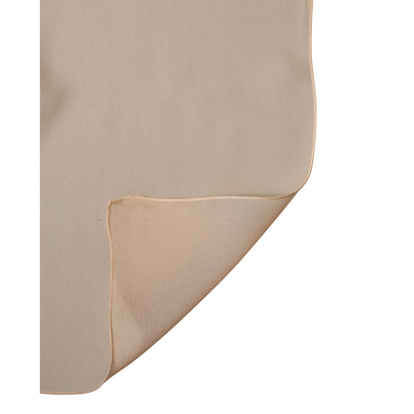 Dolce & Gabbana Beige Silk Neck Wrap Shawl Stole 272cm x 120cm Scarf