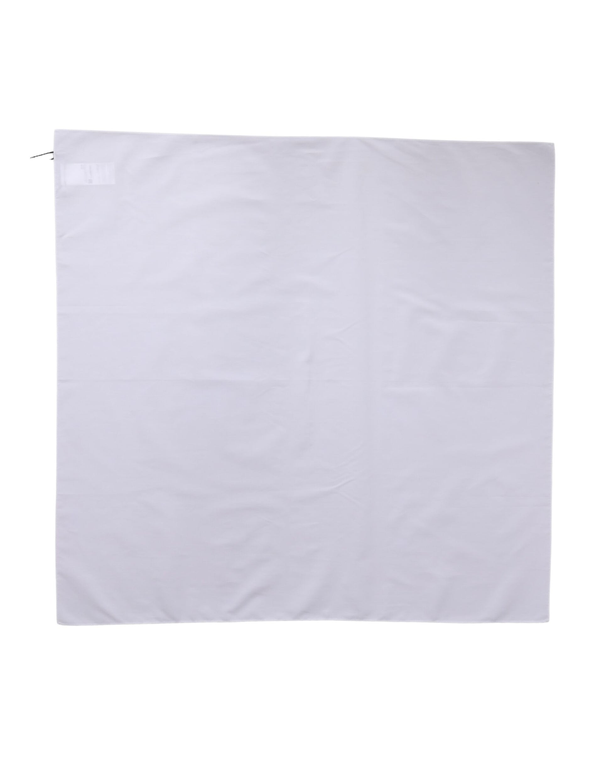 Dolce & Gabbana White Cotton Wrap Square Shawl Stole 71cm x 70cm Scarf