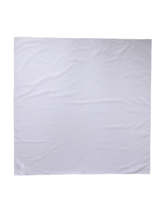 Dolce & Gabbana White Cotton Wrap Square Shawl Stole 91cm x 90cm Scarf