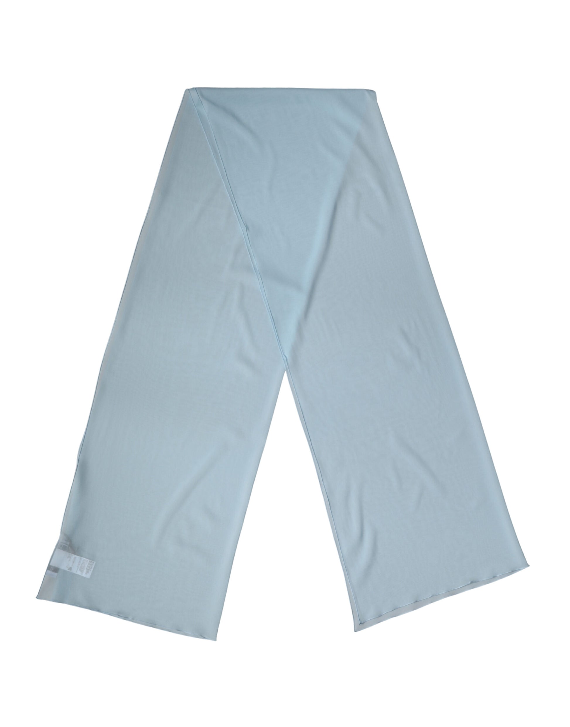 Dolce & Gabbana Light Blue Silk Neck Wrap Shawl Stole 200cm x 64cm Scarf