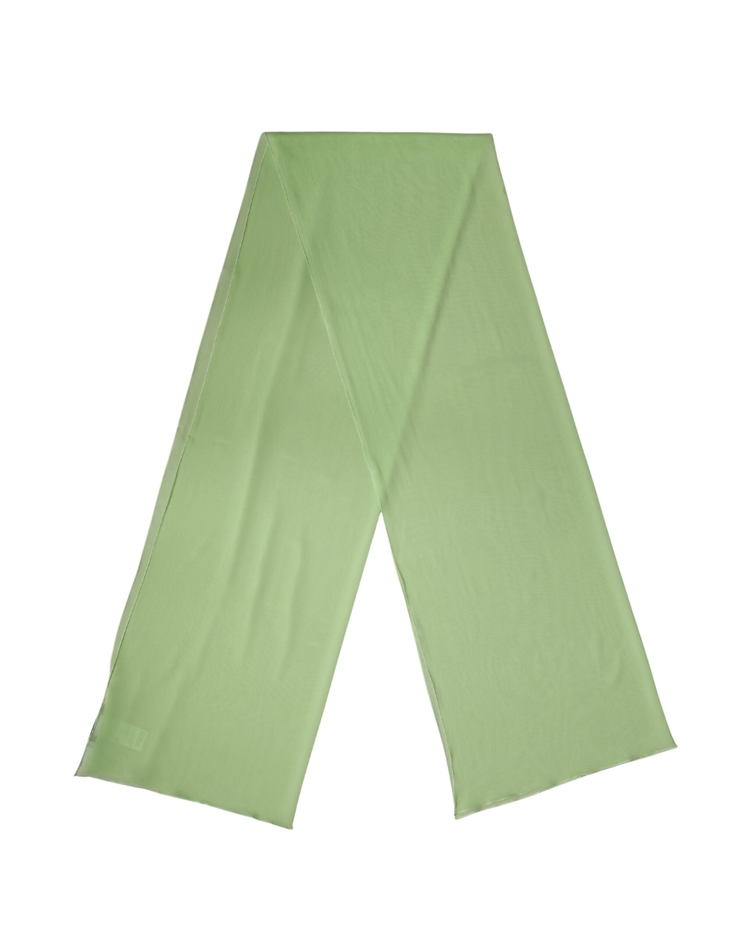 Dolce & Gabbana Light Green Silk Neck Wrap Shawl Stole 200cm x 64cm Scarf