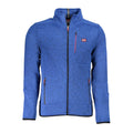 Norway 1963 blue polyester men's sweatshirt with crew neck and long sleeves, casual athletic style.