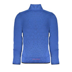 Norway 1963 blue polyester men's sweatshirt with crew neck and long sleeves, casual and comfortable apparel.