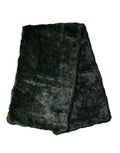 Dolce & Gabbana Black Green Stripe Fur Shawl Neck Wrap 180cm x49cm  Scarf - Eljoys Fashion 