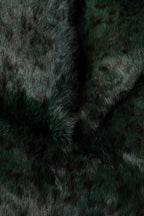 Dolce & Gabbana Black Green Stripe Fur Shawl Neck Wrap 180cm x49cm  Scarf - Eljoys Fashion 