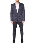 Dolce & Gabbana Blue Single Breasted MARTINI 2 Piece Suit - Eljoys Fashion 