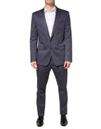 Dolce & Gabbana Blue Single Breasted MARTINI 2 Piece Suit - Eljoys Fashion 