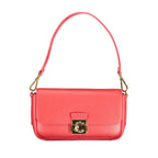 Coccinelle Rosso leather women's handbag featuring a sleek design, top handles, and subtle branding details.